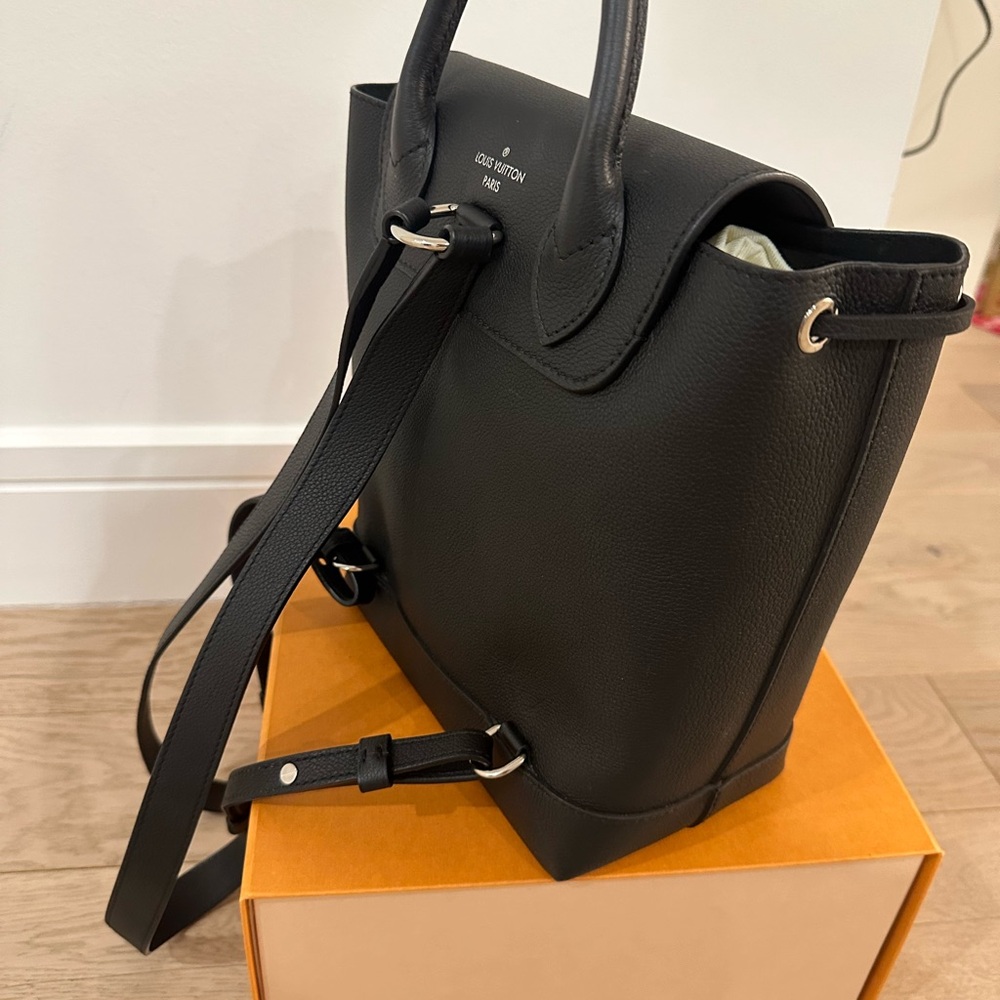 Louis Vuitton Black Leather Top-Handle Backpack - Picture 4 of 9